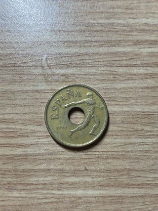 Moneda España 1990 25 Pesetas