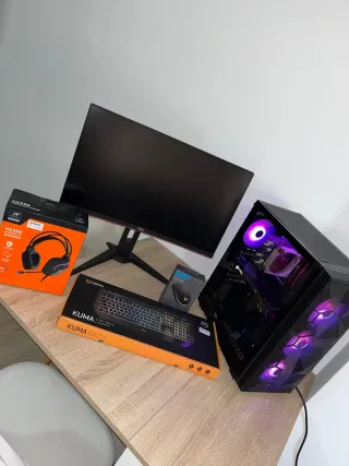 Pack Gaming: PC, Monitor, Teclado, Ratón y Auricul