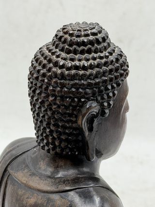 Figura Buda Madera Palo Santo Meditación