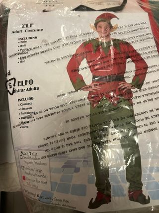 Disfraz Elfo Talla M