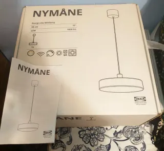 Lámpara techo IKEA NYMÅNE FULL LED nueva