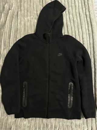 Conjunto Nike Tech Fleece Negro/Gris Talla L