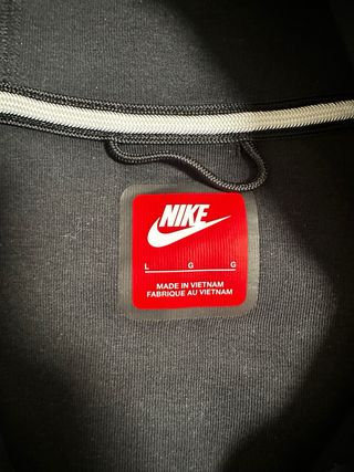 Conjunto Nike Tech Fleece Negro/Gris Talla L