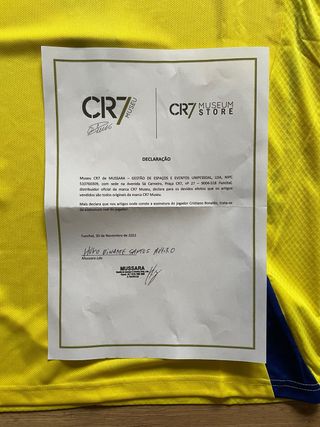 Camisola Al Nassr Cristiano Ronaldo Autografada