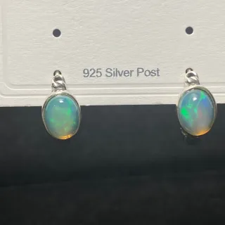 Pendientes Plata 925 Ópalo Natural