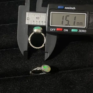 Pendientes Plata 925 Ópalo Natural