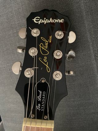 Epiphone Les Paul Guitarra Eléctrica Negra