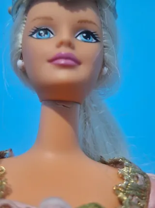 Barbie Rapunzel Princesa Corona Pelo Largo