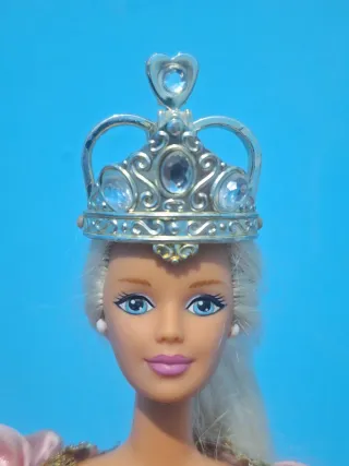 Barbie Rapunzel Princesa Corona Pelo Largo