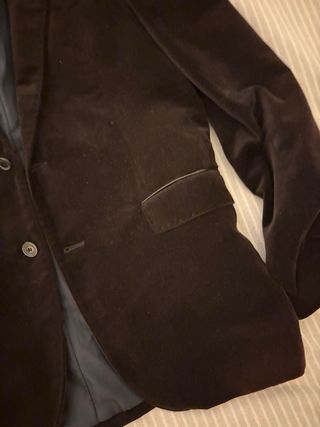 Chaqueta Zara Man Terciopelo Marrón