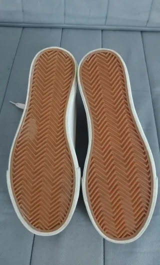 Zapatillas botín piel rosa y blancas