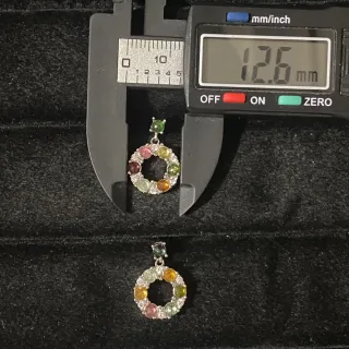 Pendientes Turmalina Natural Multicolor