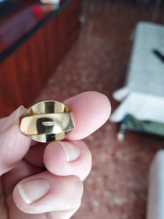 Anillo Sello Dorado