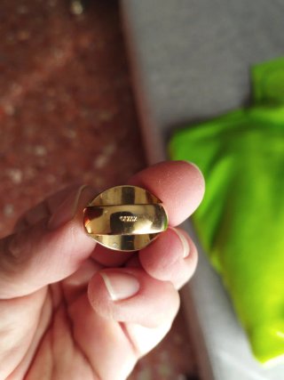Anillo Sello Dorado