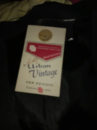 UChaleco traje Urban Vintage negro