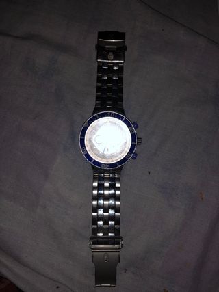 Reloj Chronotech Hombre Azul y Plateado