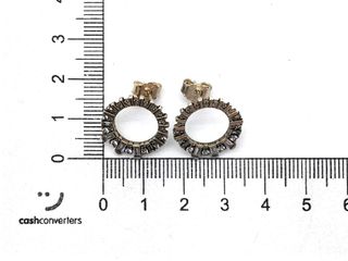 pendientes plata 925mm con piedra con circonita