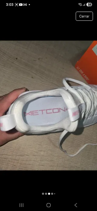 Zapatillas Nike Metcon 6 Mujer Blancas Rosas