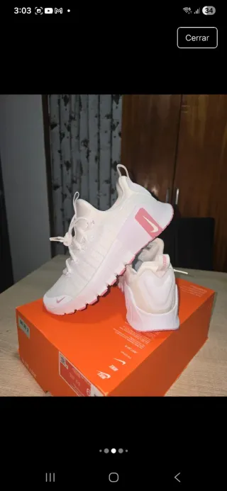 Zapatillas Nike Metcon 6 Mujer Blancas Rosas