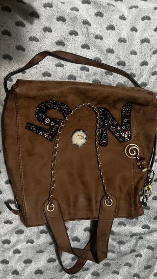 Bolso muy grande marrón con N°5