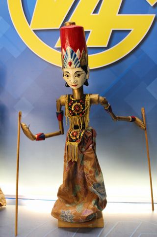 Wayang Golek. Marionetas de varillas de Java, Indonesia. Mediados s.XX.