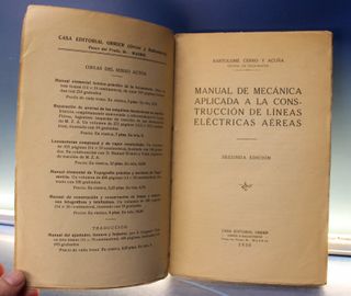 Manual de la mecánica aplicada a la construcción de líneas eléctricas aéreas _ Cerro y Acuña.