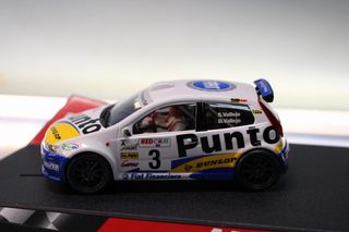 Fiat Punto Super 1600. S. Vallejo. Coche slot Ninco 1/32.