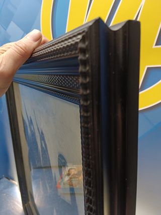 CUADRO, Obra tailandesa, THAI TEMPLE, asiática, 61X63X4 CM.