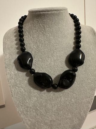 Collana pietre tormalina e resine