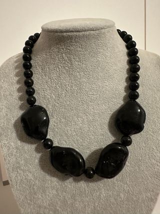 Collana pietre tormalina e resine