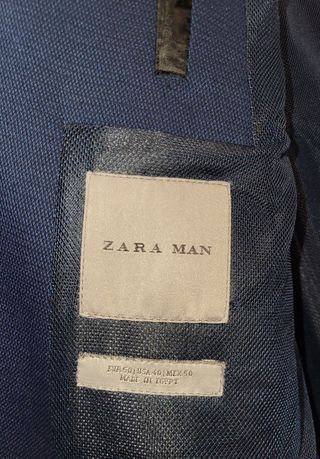 Traje Zara Azul Marino