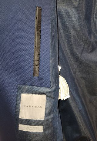 Traje Zara Azul Marino