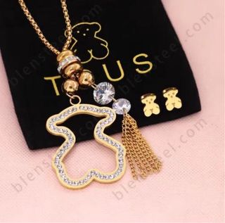 Colgante y pendientes acero calidad!!