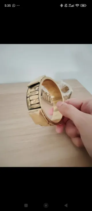 Pulsera artesanal latón diseño único