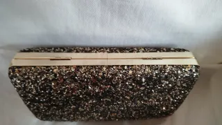 Bolso fiesta Encuentro negro y dorado