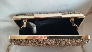 Bolso fiesta Encuentro negro y dorado