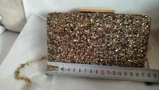 Bolso fiesta Encuentro negro y dorado