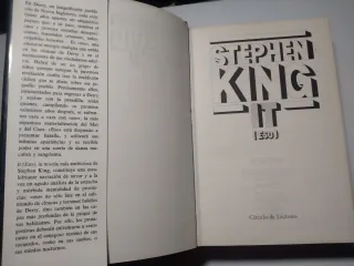 STEPHEN KING. IT. EDICIÓN CÍRCULO DE LECTORES 1988