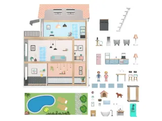 Casa de muñecas madera XXL NUEVO A ESTRENAR
