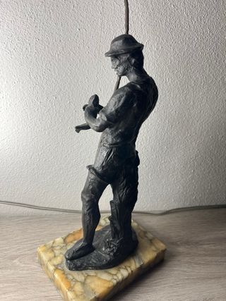 Scultura bronzo pescatore Mario Bandini