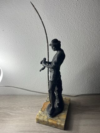 Scultura bronzo pescatore Mario Bandini