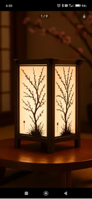 Lampada Shoji  LED Dimensioni circa 20cm