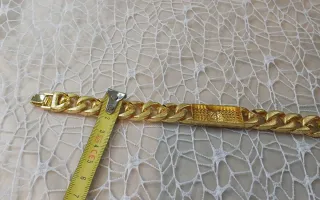 Pulsera Chapada Oro 18k con Circonitas Blancas