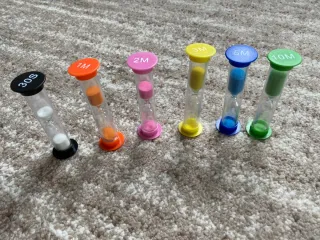 Set 6 clessidre Montessori