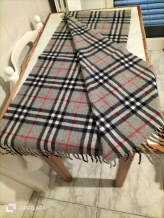 Sciarpa scozzese grigia lana