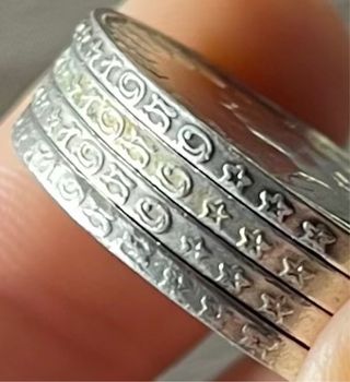 Set 4 Monete 500 Lire Argento