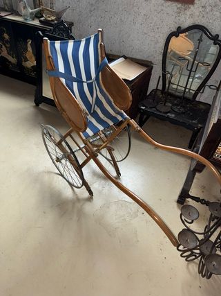 Carrito / Silla infantil antigua XIX-XX