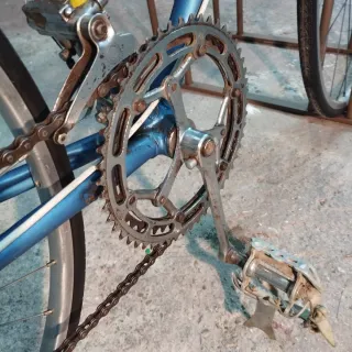 Bicicleta Carretera Vintage Azul