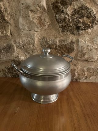 Sopera Vintage Metal Plateado