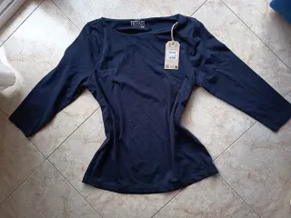 Blusa FatFace azul manga 3/4